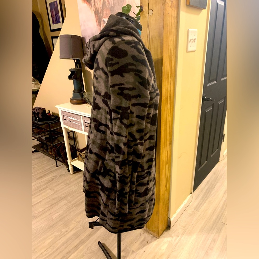 Rachel Zoe Hooded Camo Cardigan XL - Picture 2 of 5
